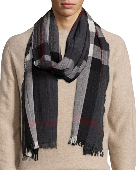 burberry charcoal check cashmere scarf|Burberry cashmere scarf outlet.